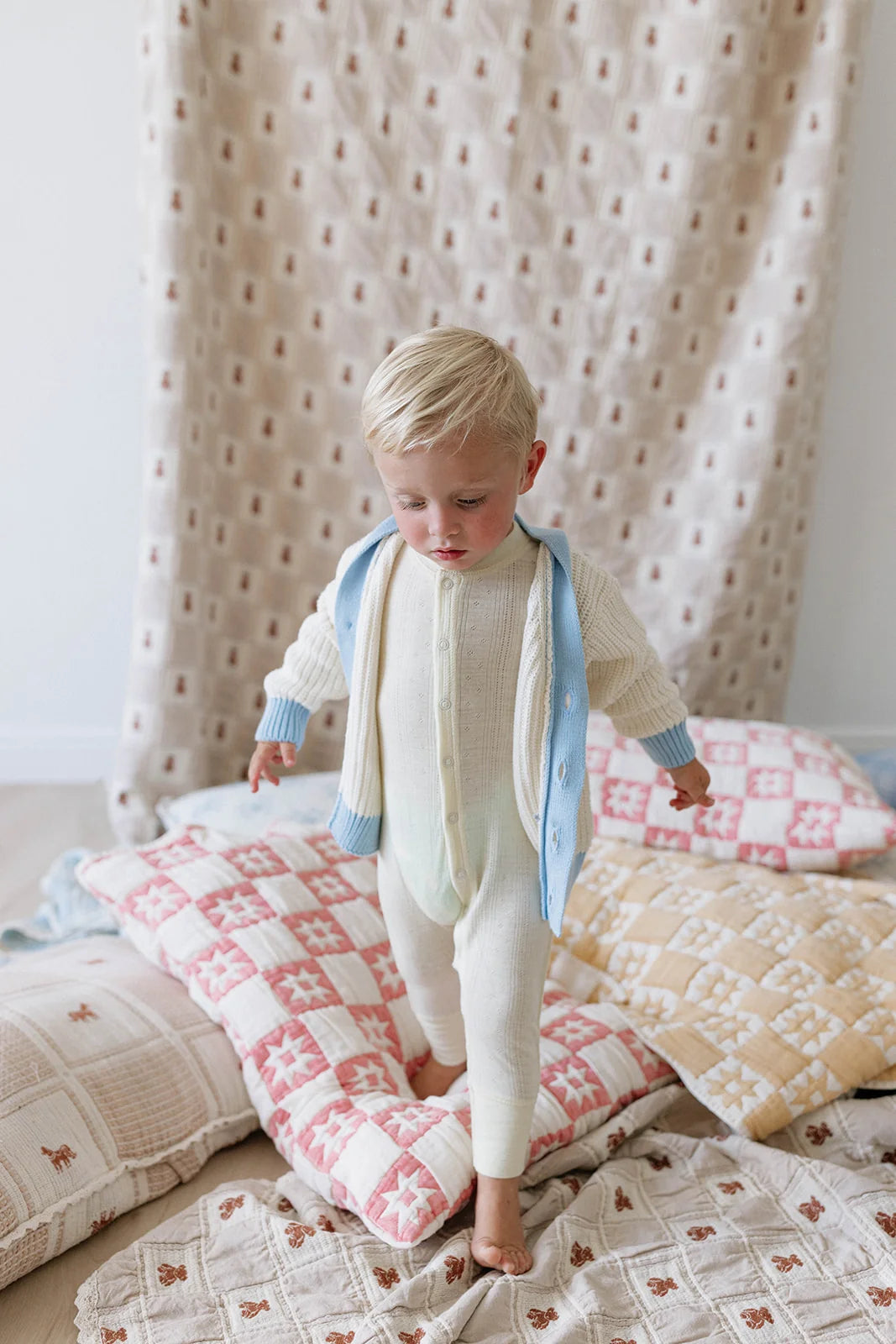 merino wool long john - buttercream