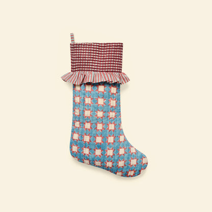 Quilted Christmas Stocking | Sky