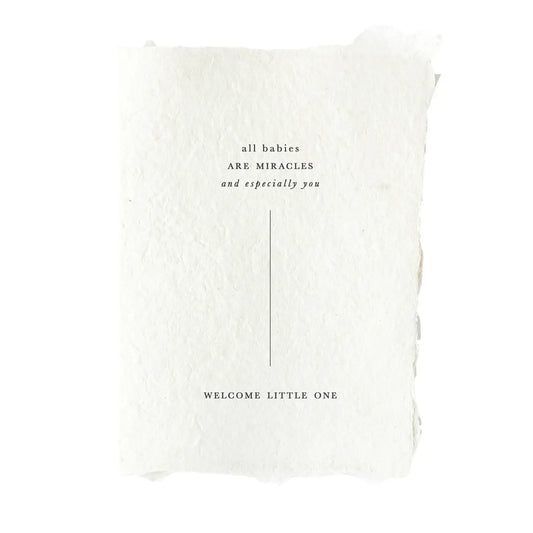 all babies are miracles - card