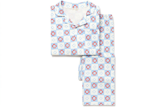 womens classic pj set | patchwork