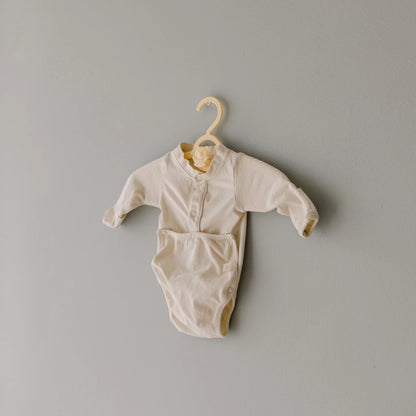 front flap onesie | natural