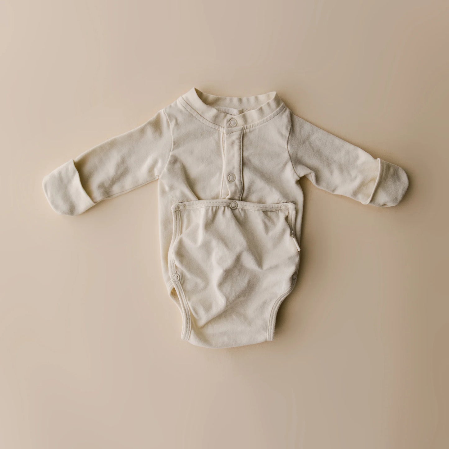 front flap onesie | natural