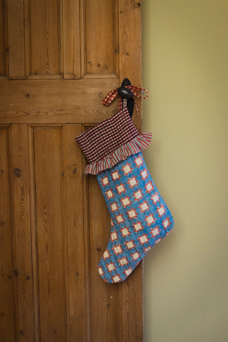 Quilted Christmas Stocking | Sky