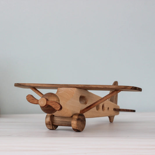 wooden airplane