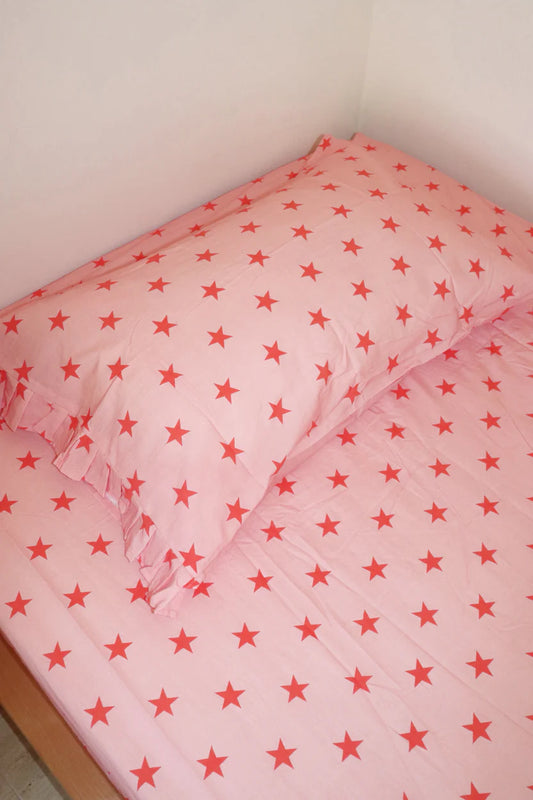 strawberry star sheet set