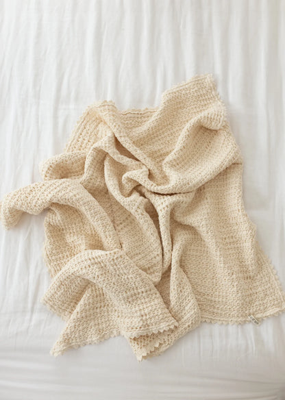 cozy waffle blanket